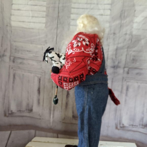 Lorraine Frances Farmer Santa Claus decor country - Picture 6 of 9